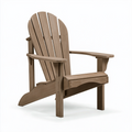Fauteuil de jardin Adirondack 81 x 80 x 98 cm brun aspect bois avec accoudoirs
