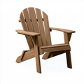 Chaise de jardin Adirondack 83 x 90 x 98 cm aspect bois marron avec accoudoirs