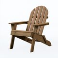 Fauteuil de jardin Adirondack 83 x 80 x 98 cm en bois marron style incliné