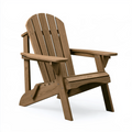 Fauteuil de jardin Adirondack 98 x 76 x 100 cm en bois marron avec accoudoirs